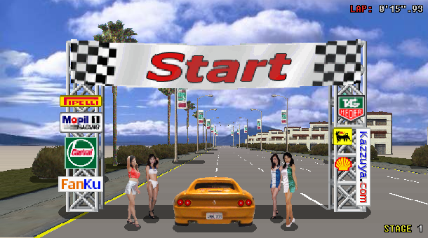 JavaKazRace browser game at the starting line